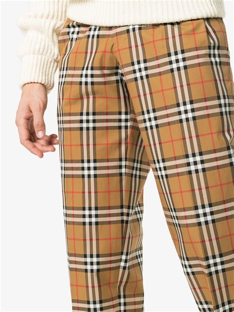 burberry plaid trousers|burberry jogging pants women.